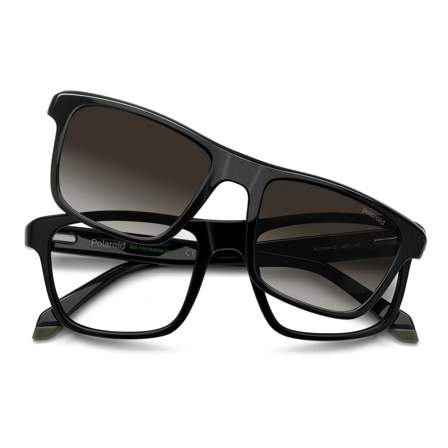 Polaroid PLD D641/C Brille Matt-Schwarz polarisiert