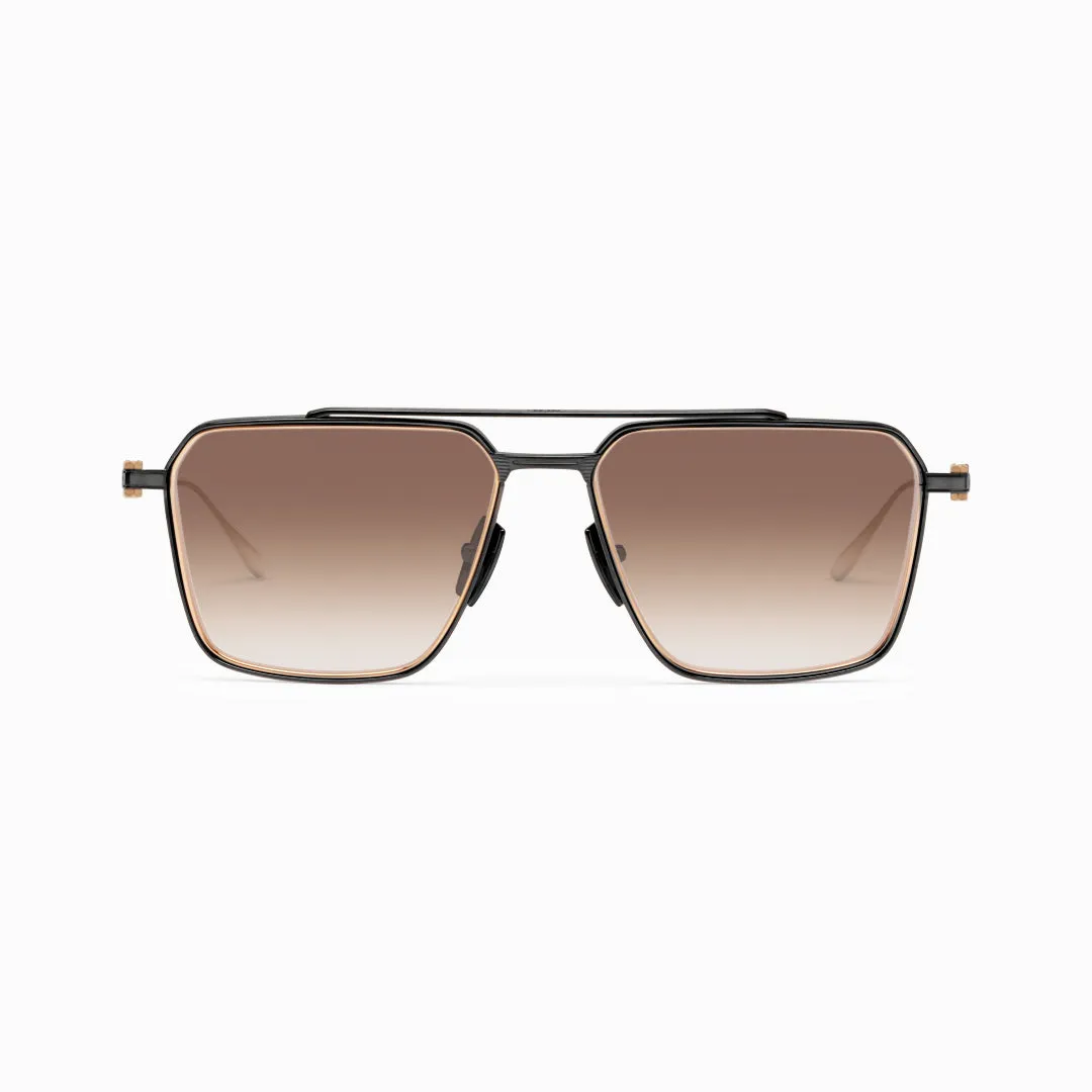 Akoni Optima Telesto Sonnenbrille Brushed Black 56 Titan