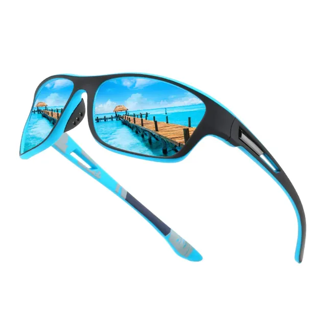 Hemens Sport Sonnenbrille blau polarisiert