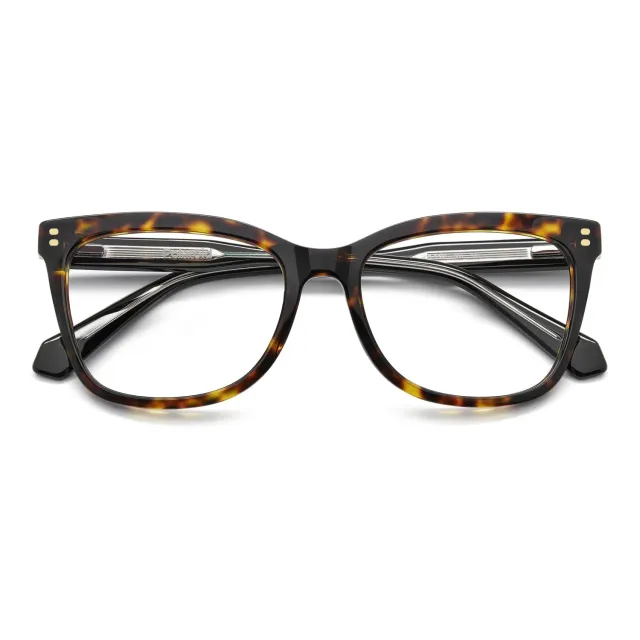 Polaroid PLD D586 Brille Havana eckig Flex-Scharnier