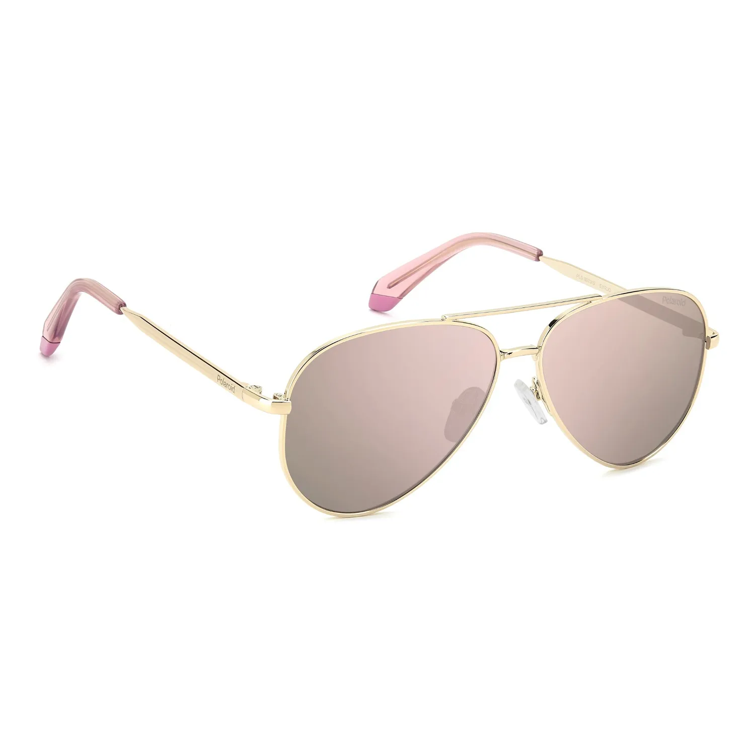 Polaroid PLD 8073/S Teen-Sonnenbrille Gold-Rosa 55-12-135 polarisiert