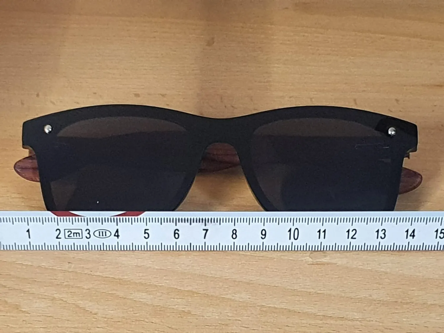 GQUEEN Holz Sonnenbrille schwarz grau polarisiert