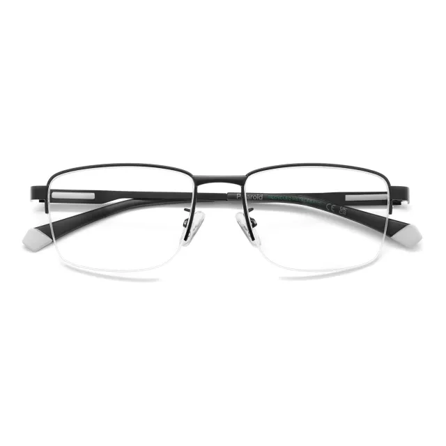 Polaroid PLD D571/G Herrenbrille Schwarz Halbrand Metall