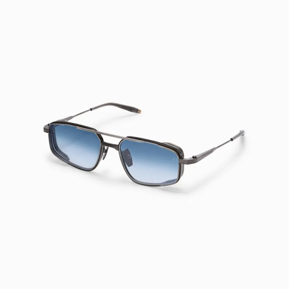 Akoni Delta Atlantis Sonnenbrille Brushed Black Rhodium