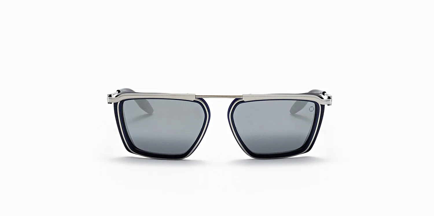 Akoni Delta Ulysses Sonnenbrille Mattblau 57 Titan