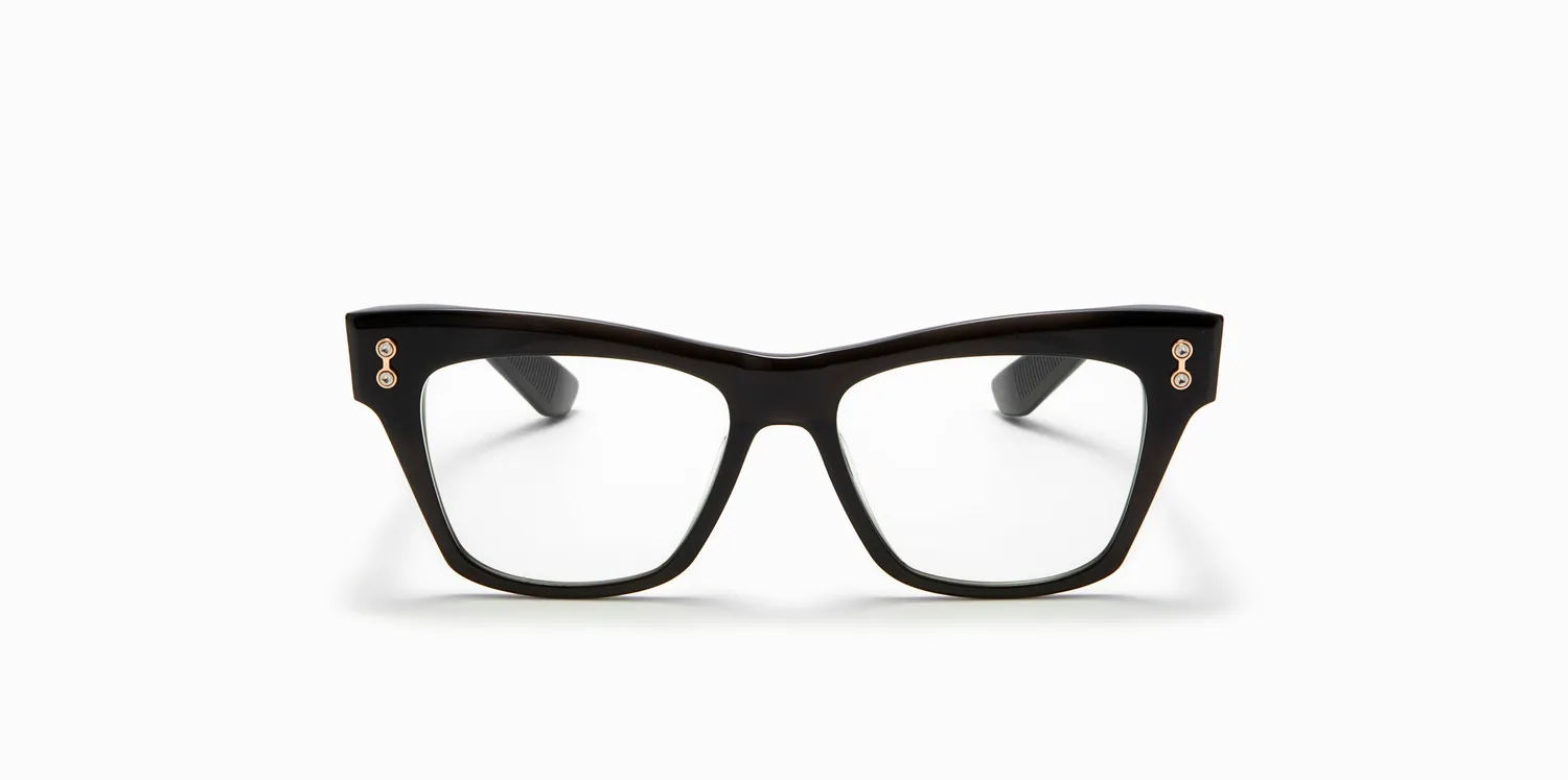 Akoni Etere Sagitta Brille Crystal Black Cat-Eye