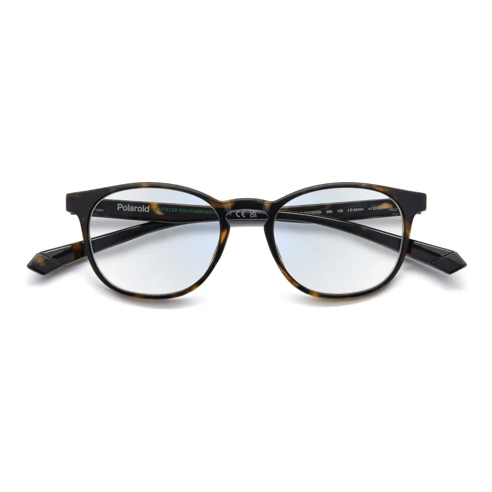 Polaroid PLD 0037/R/BB Lesebrille Havana +1,0 Blaulichtfilter