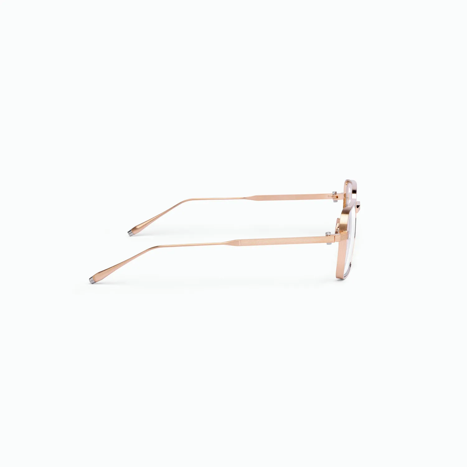 Akoni Optima Giano Brille Brushed Gold eckig