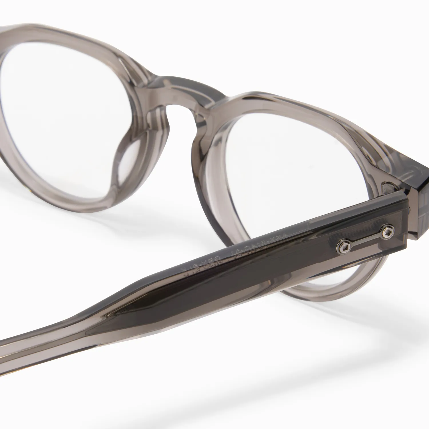 Akoni Etere Andra Brille Crystal Dark Grey Panto