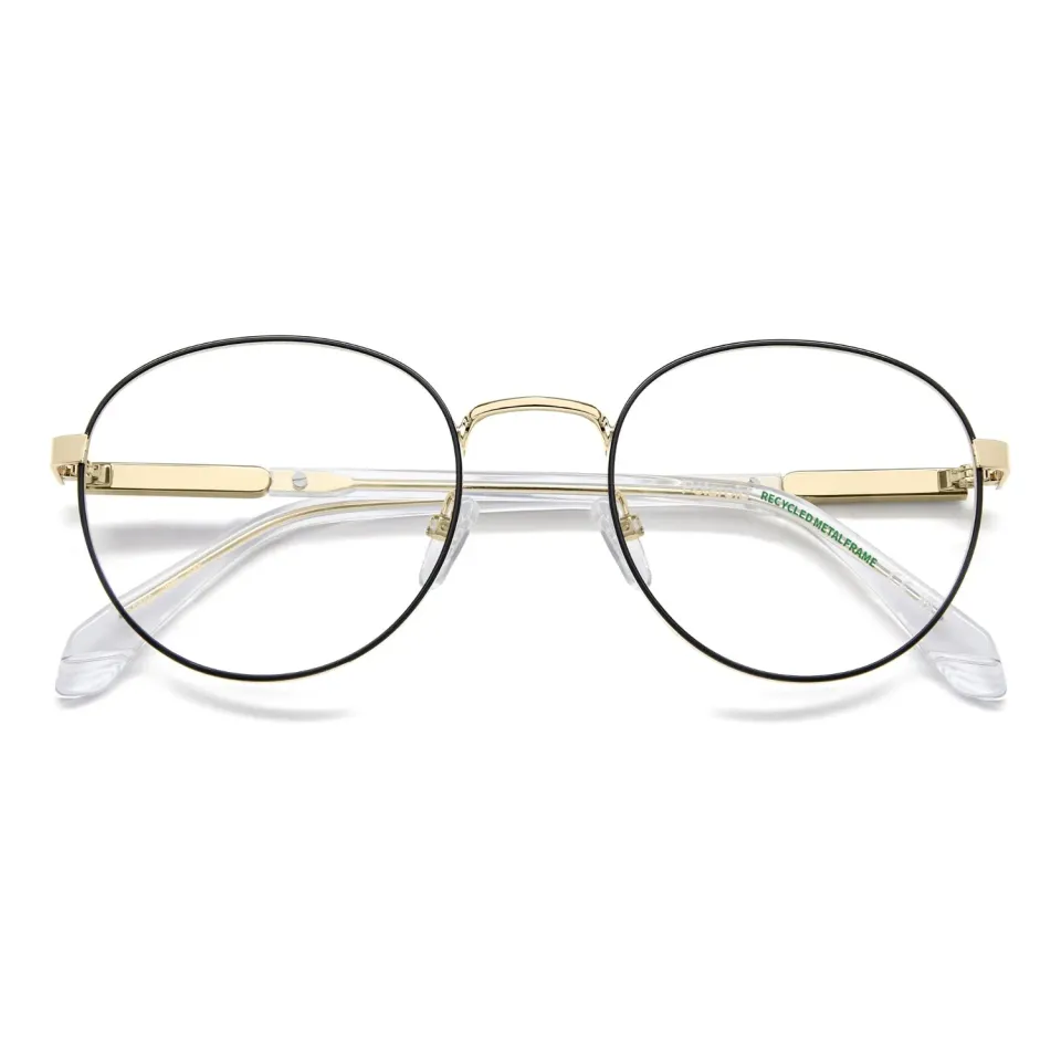 Polaroid PLD D600 Brille Herren Schwarz-Gold 53-21-145 rund