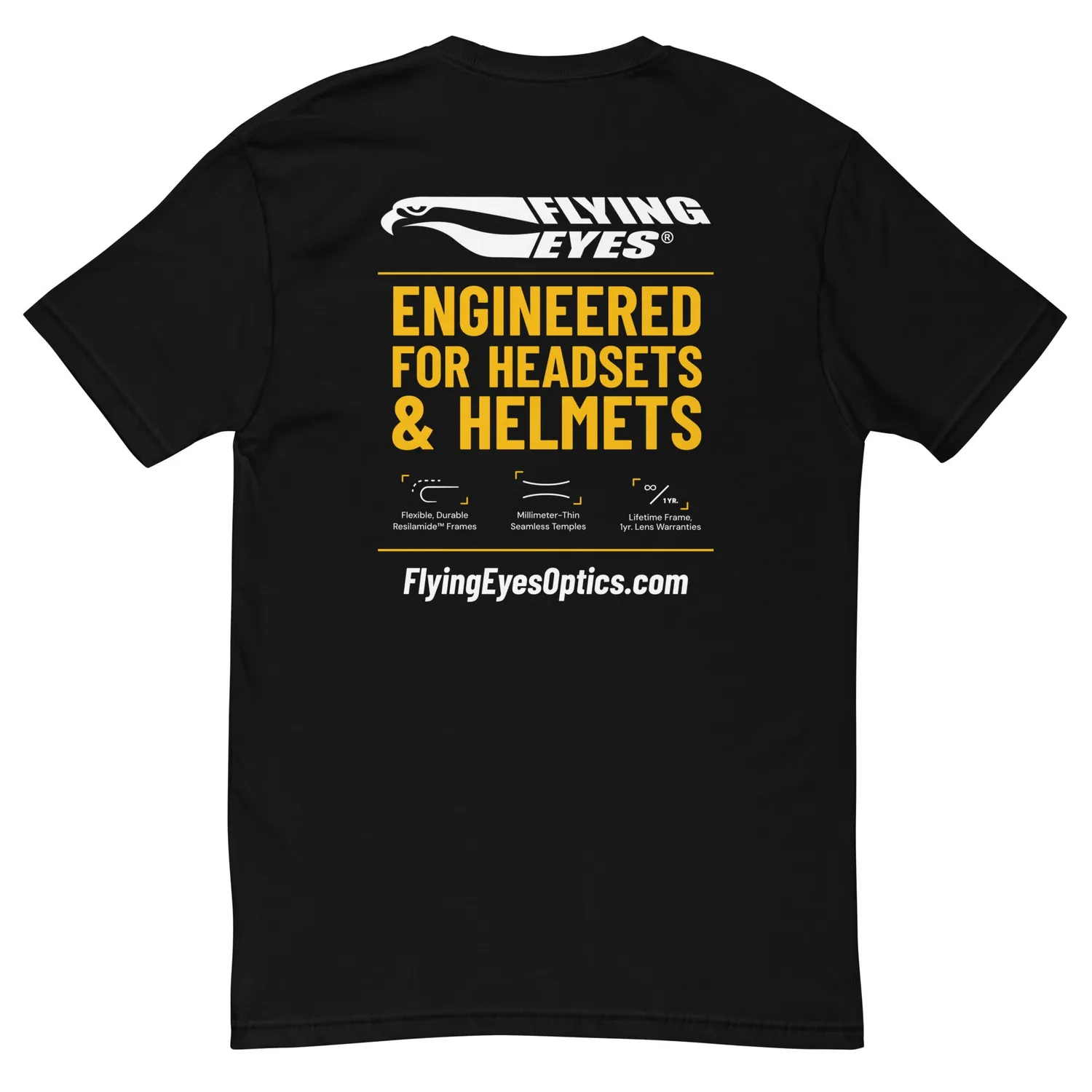 Flying Eyes Engineered For Helmets & Headsets Graphic T-Shirt M
