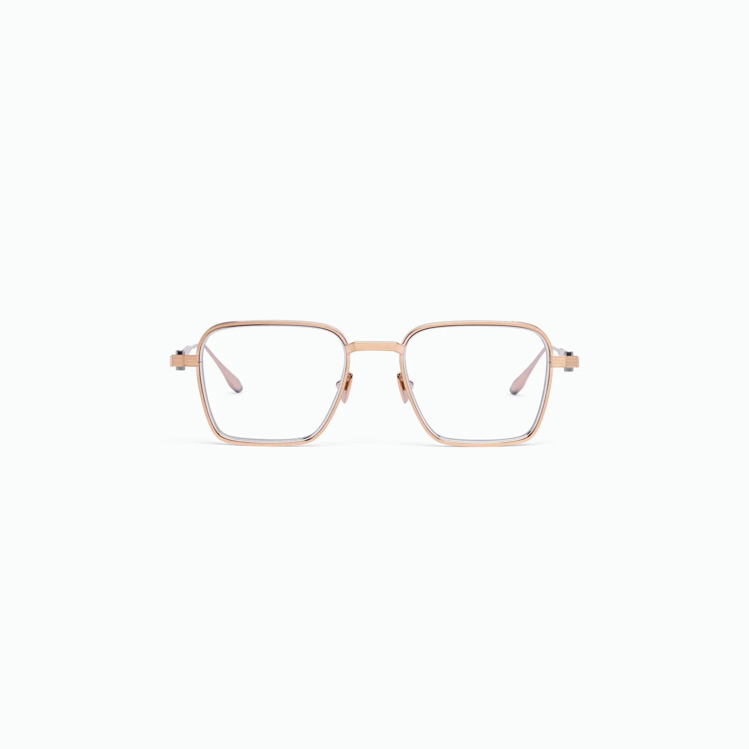 Akoni Optima Giano Brille Brushed Gold eckig