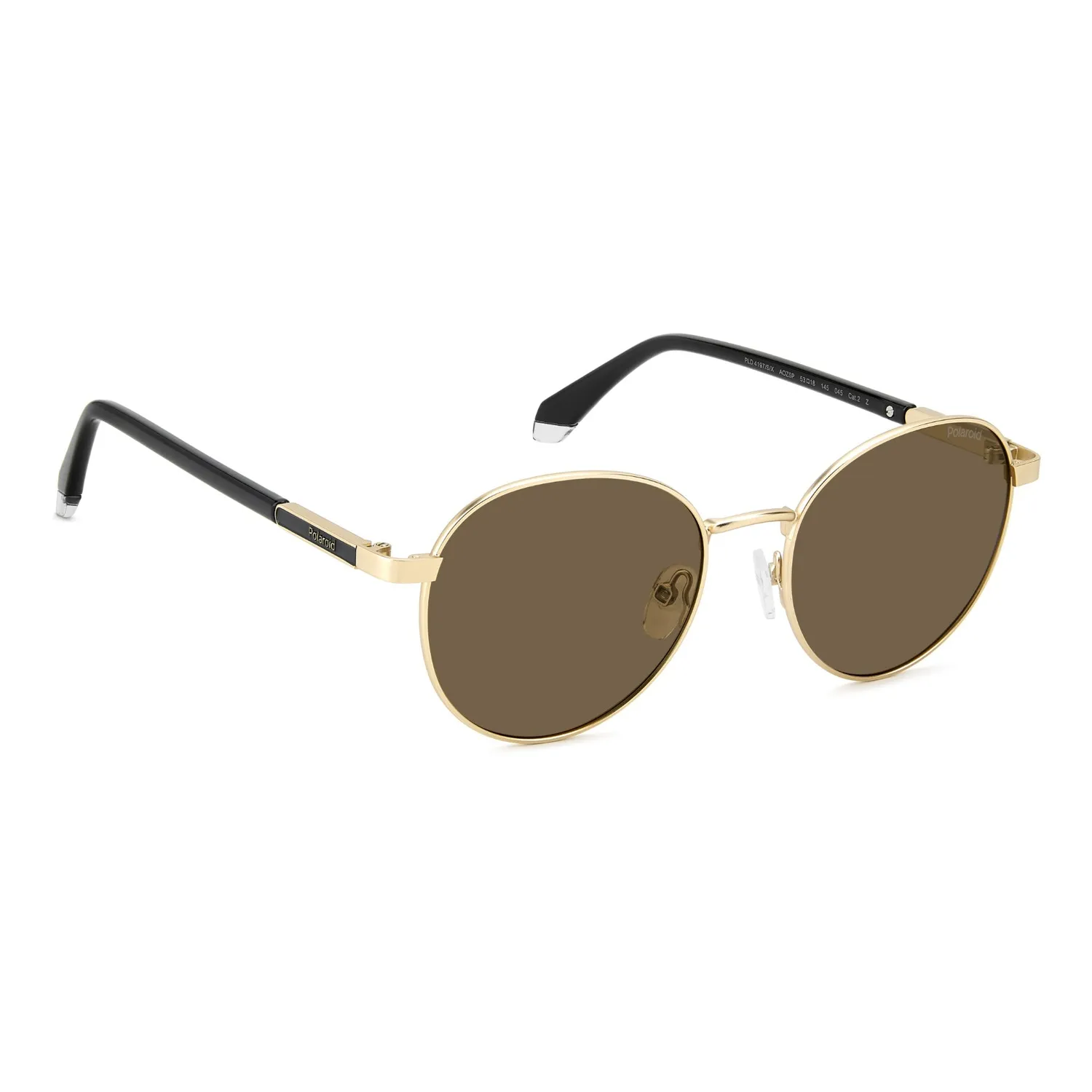 Polaroid PLD 4197/S/X Sonnenbrille Herren Gold Grey rund polarisiert