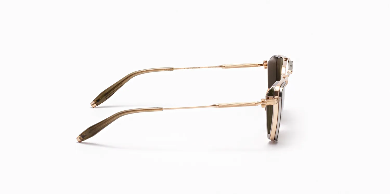 Akoni Etere Hera Sonnenbrille Brushed White Gold