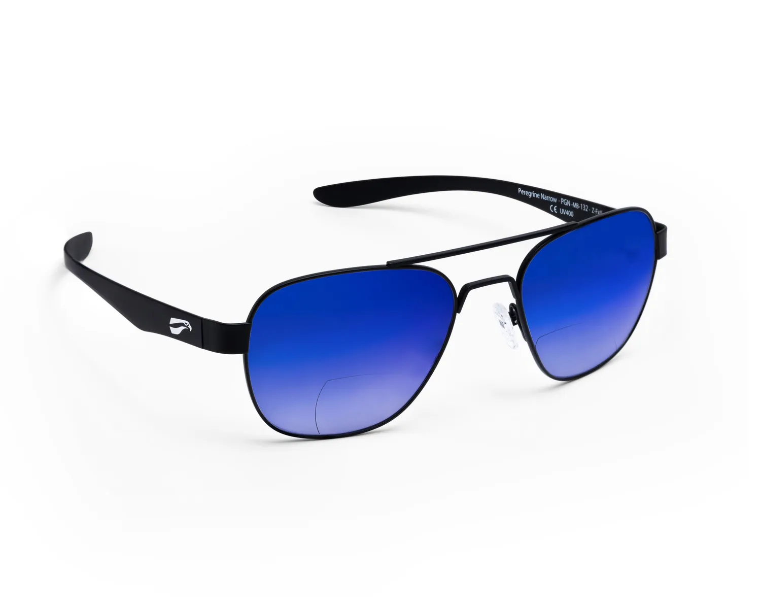 Flying Eyes Peregrine Titanium Non-RX Bifocals Brille Narrow +2,0