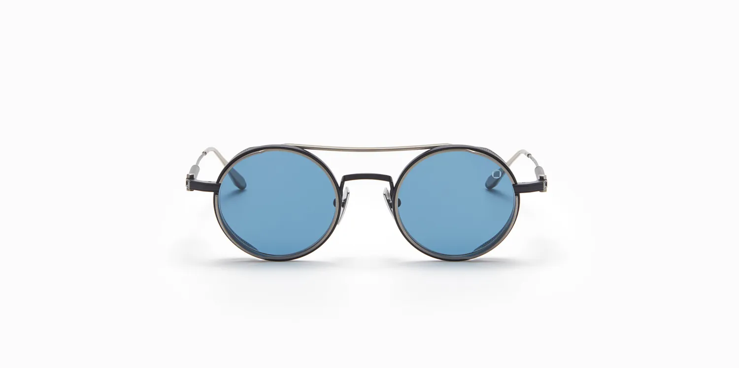 Akoni Optima Eris Sonnenbrille Blau Titan Rund