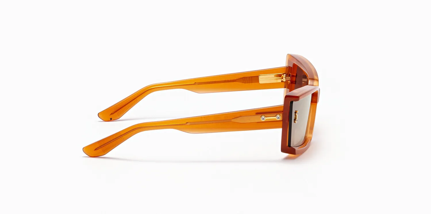 Akoni Etere Lynx Sonnenbrille Cloudy Orange Cat-Eye