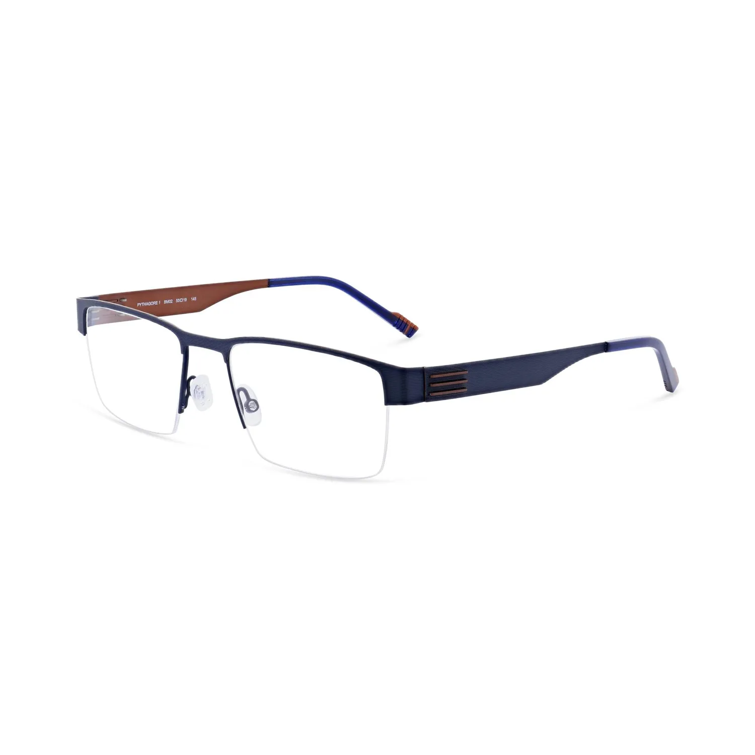 Morel Pythagore 1 Brille halbrandlos Edelstahl