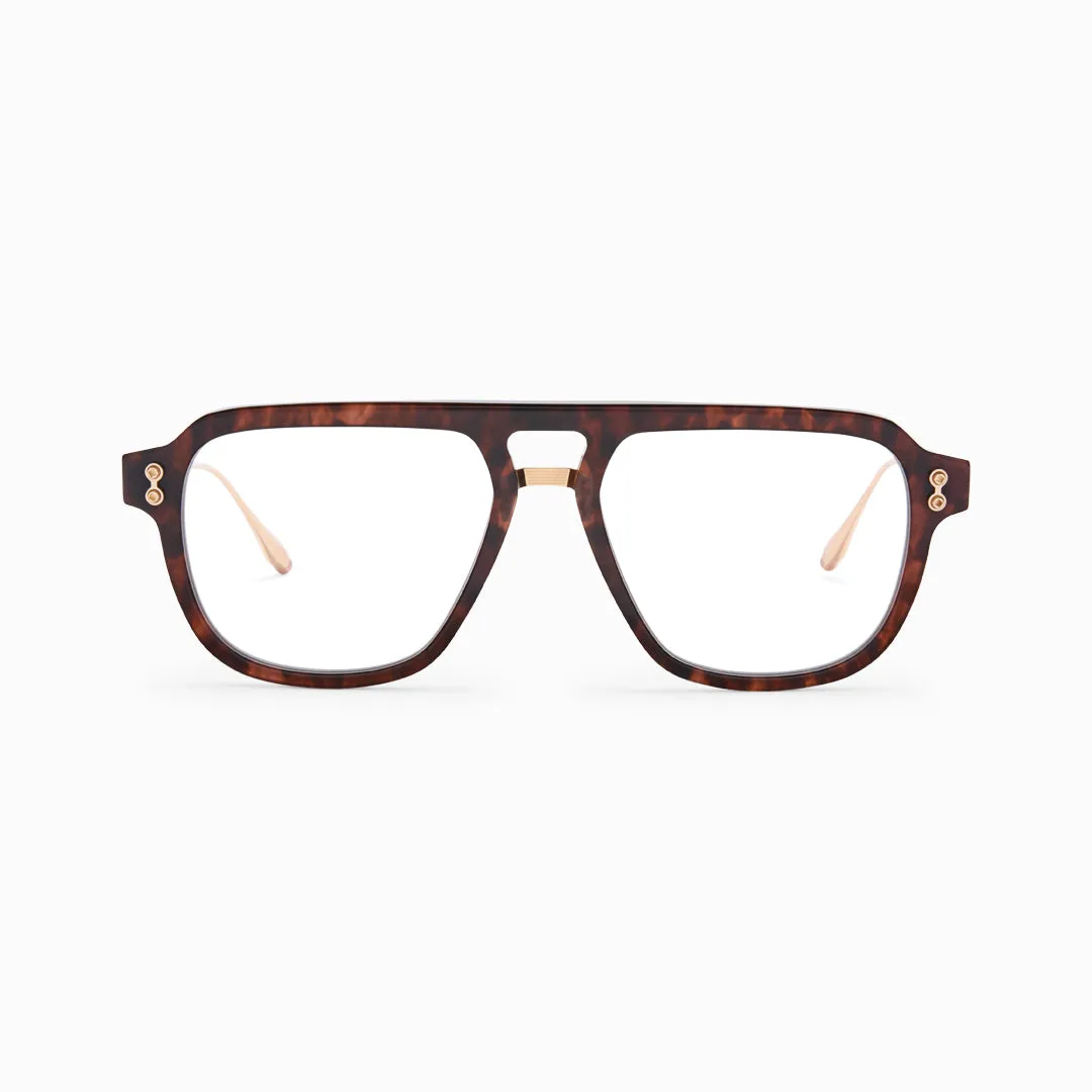 Akoni Etere Argo Brille Havana Universal Fit Metall