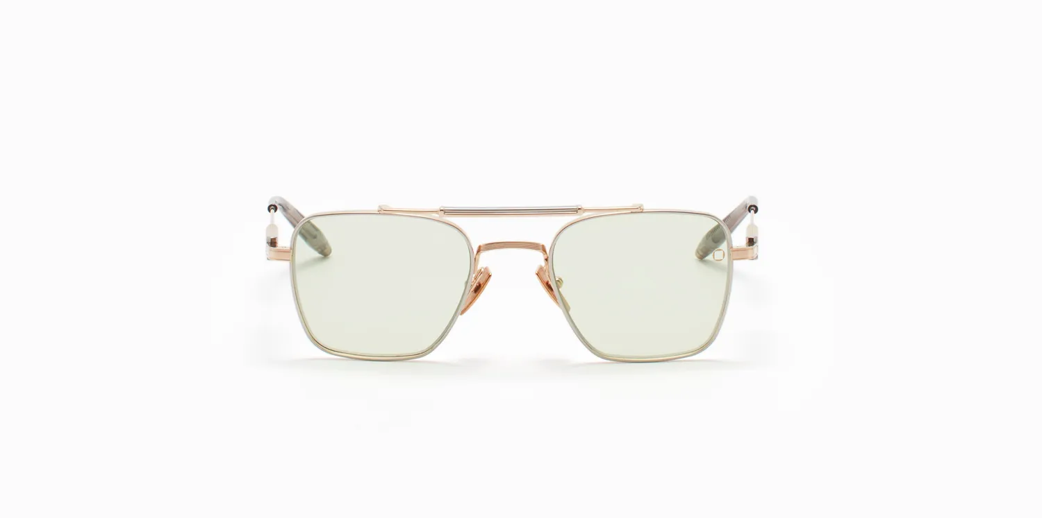 Akoni Etere Europa Sonnenbrille photochrom Größe 50 Titan