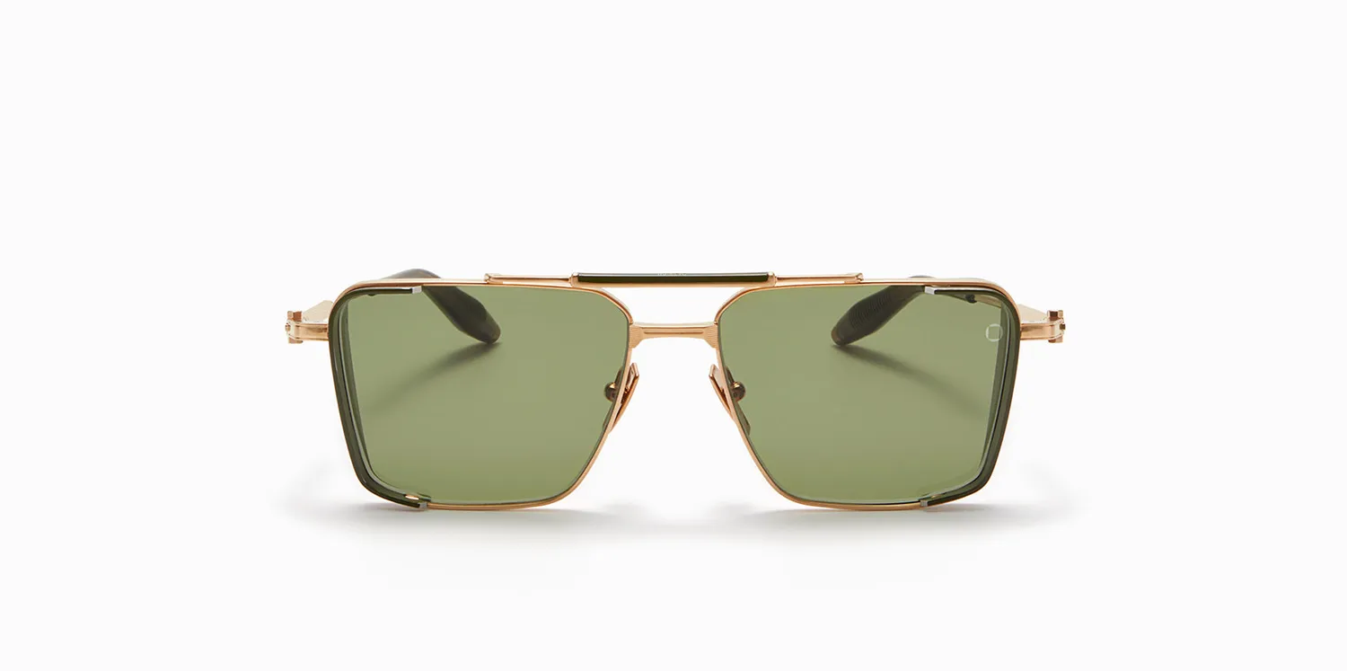 Akoni Etere Hera Sonnenbrille Brushed White Gold