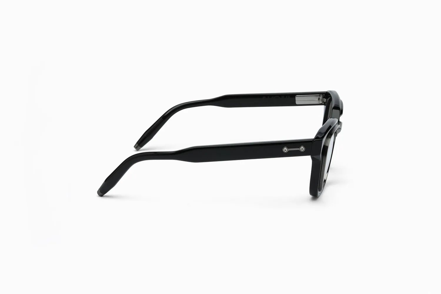 Akoni Delta Apollo Rx Brille Schwarz Titan Acetat