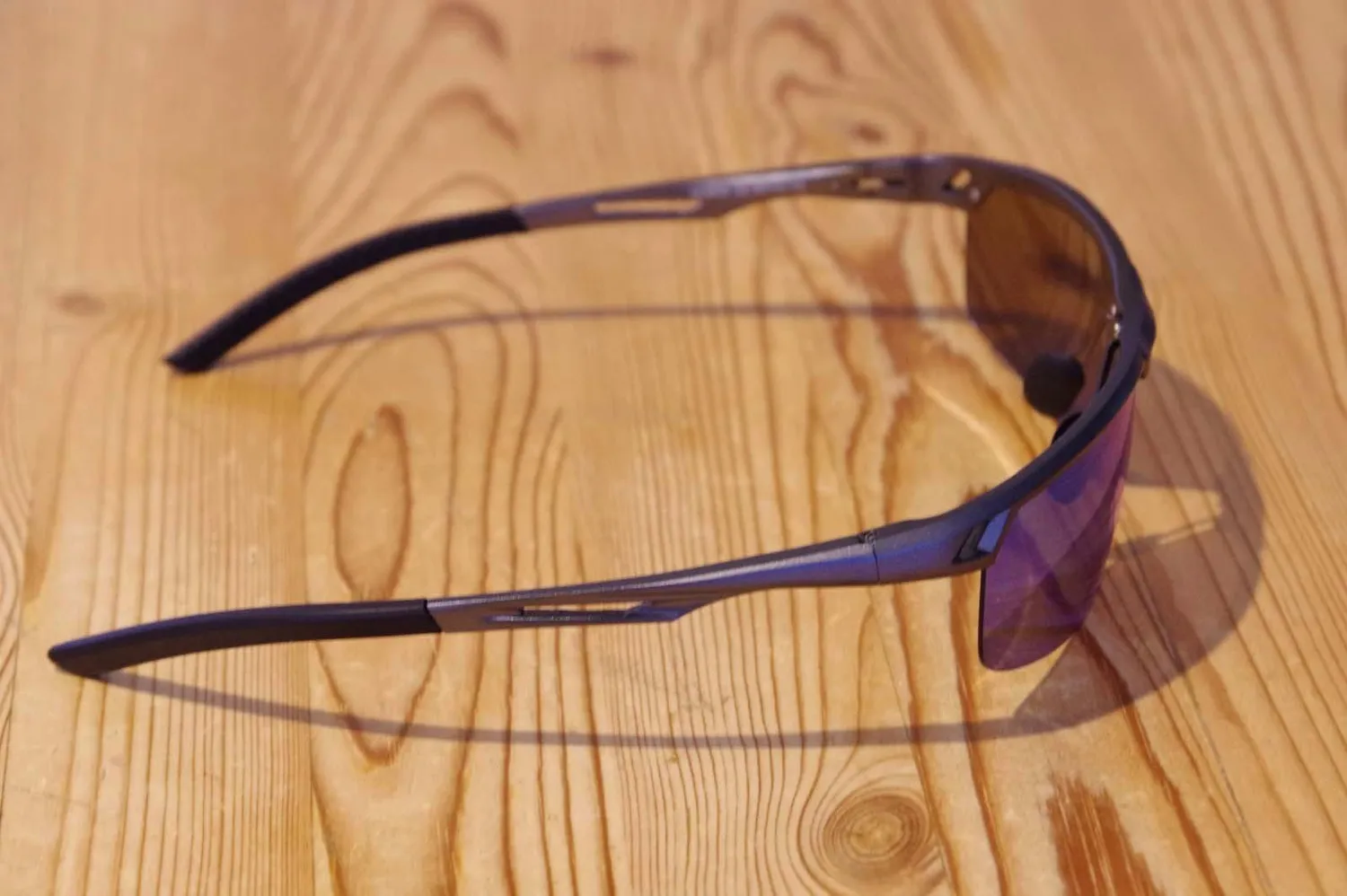 DUCO 8550 Sonnenbrille Herren Schwarz Grau polarisiert