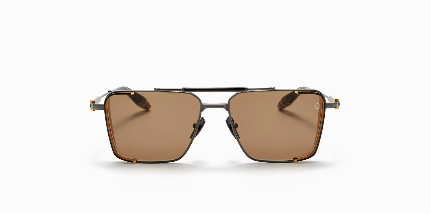 Akoni Etere Hera Sonnenbrille Schwarz 58 Titan