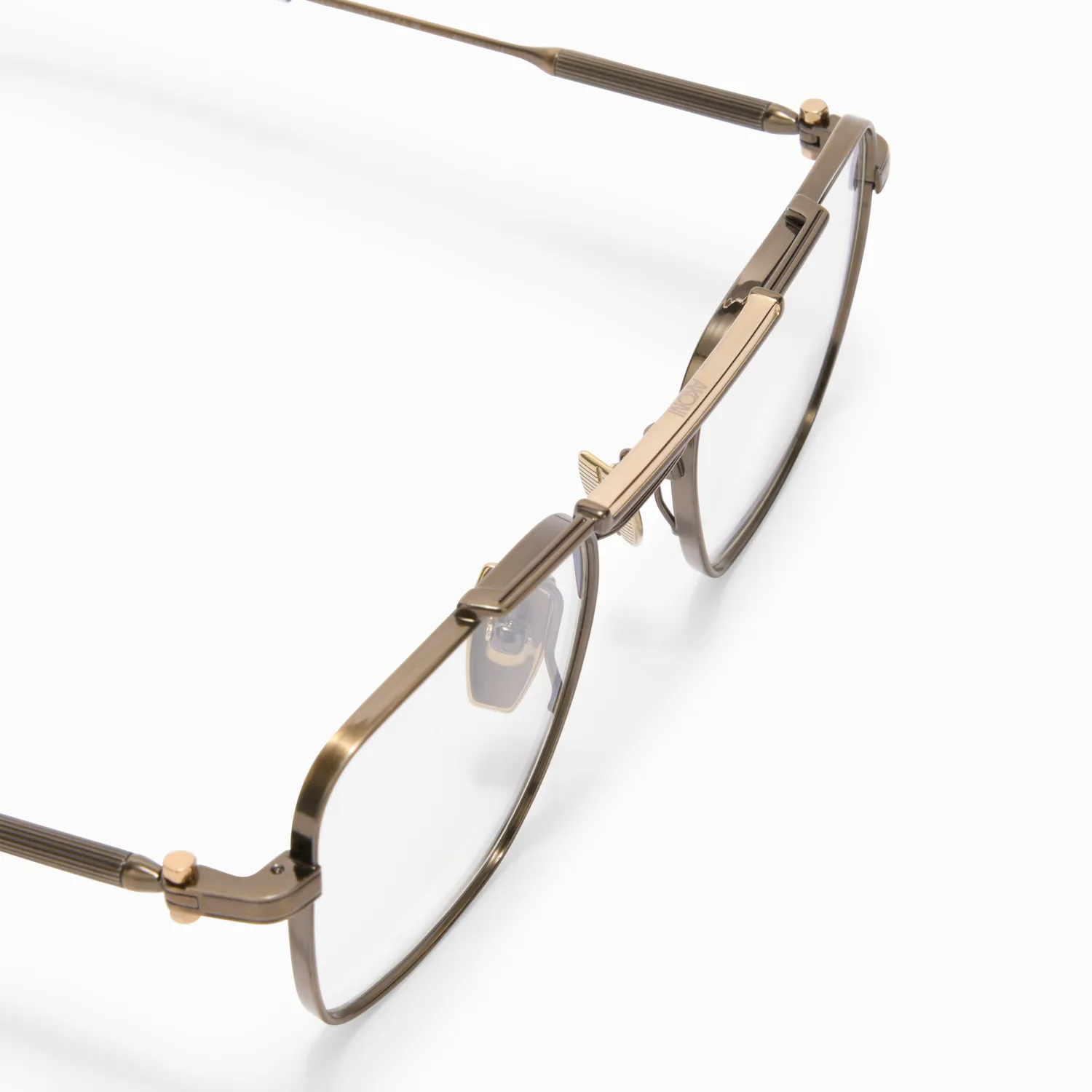 Akoni Europa Rx Brille Antique Gold Metall