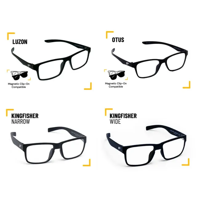 Flying Eyes Anprobe Set Eckig Kingfisher Luzon Otus