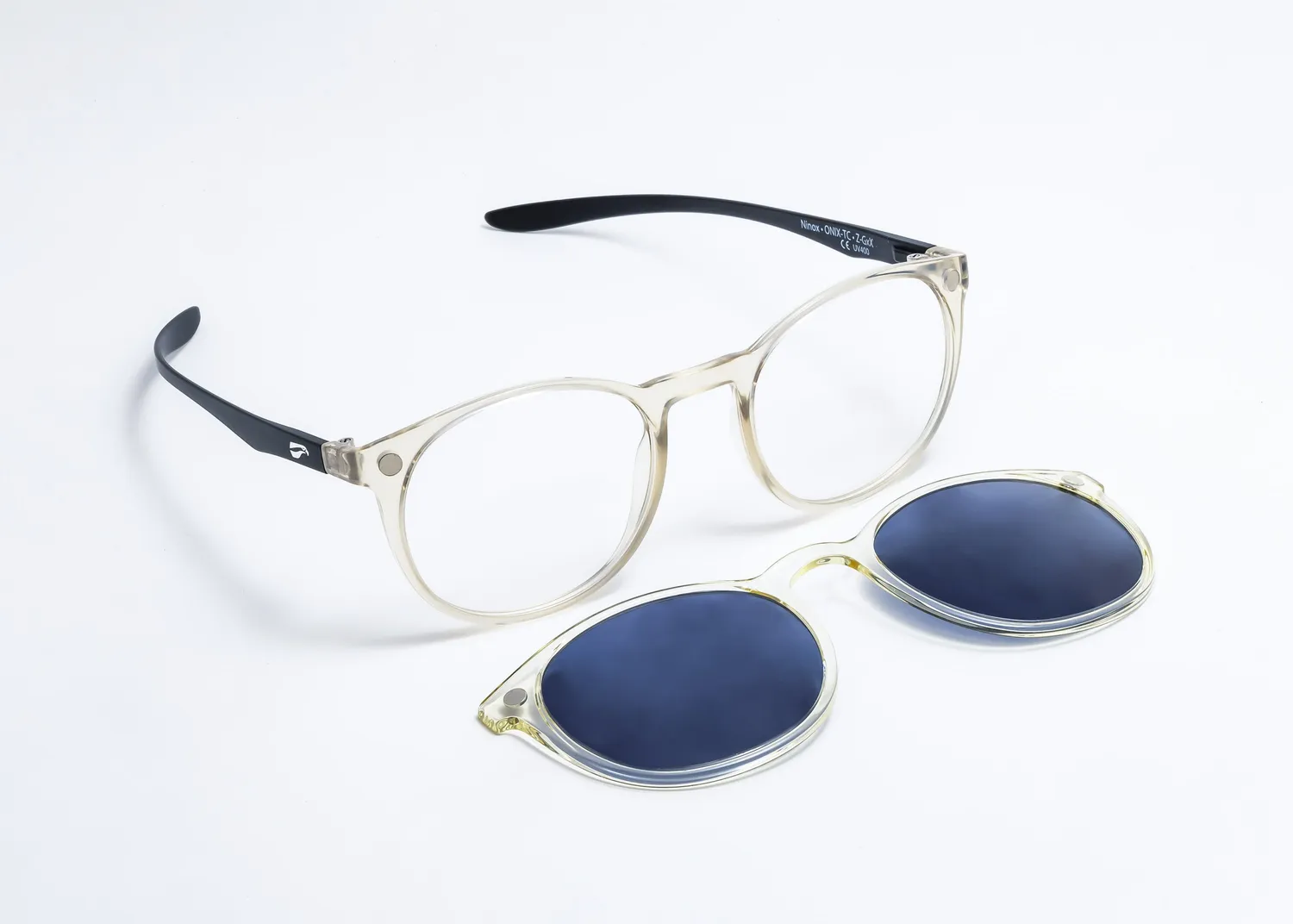 Flying Eyes Ninox Clip-On Sonnenaufsatz Gradient Grau