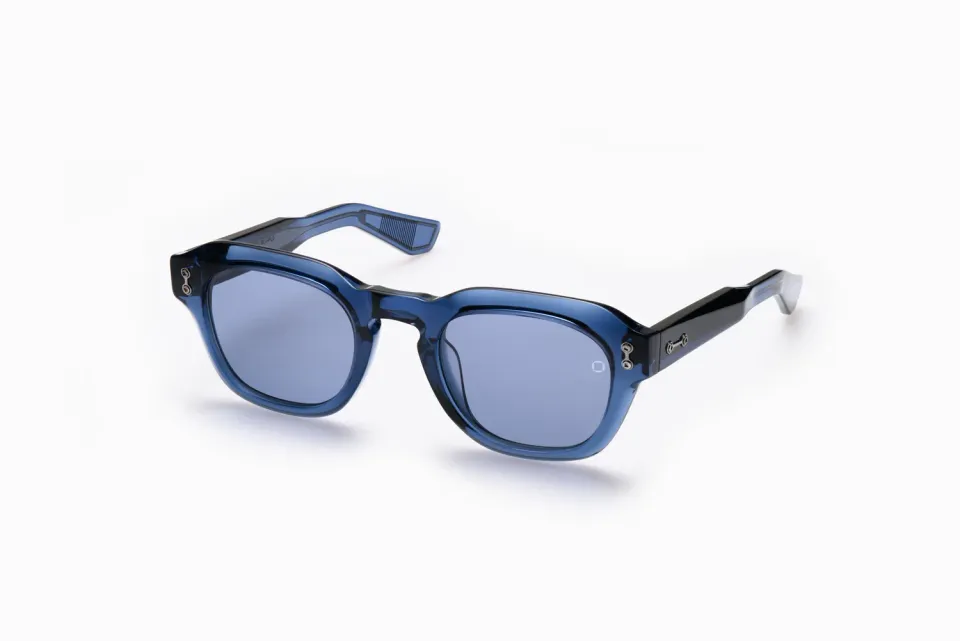 Akoni Blaze Sonnenbrille Crystal Blue 51 eckig