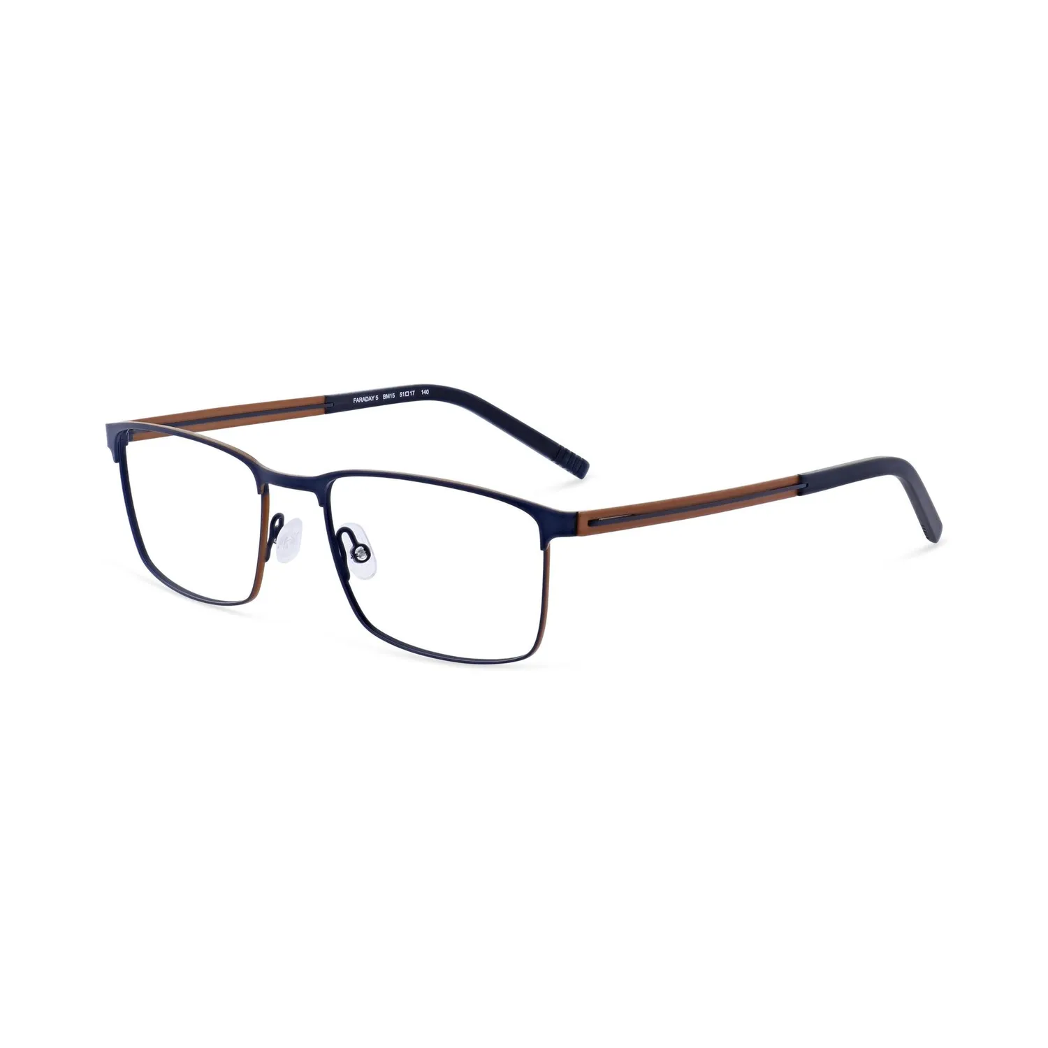 Morel Faraday 5 Brille Edelstahl rechteckig Herren
