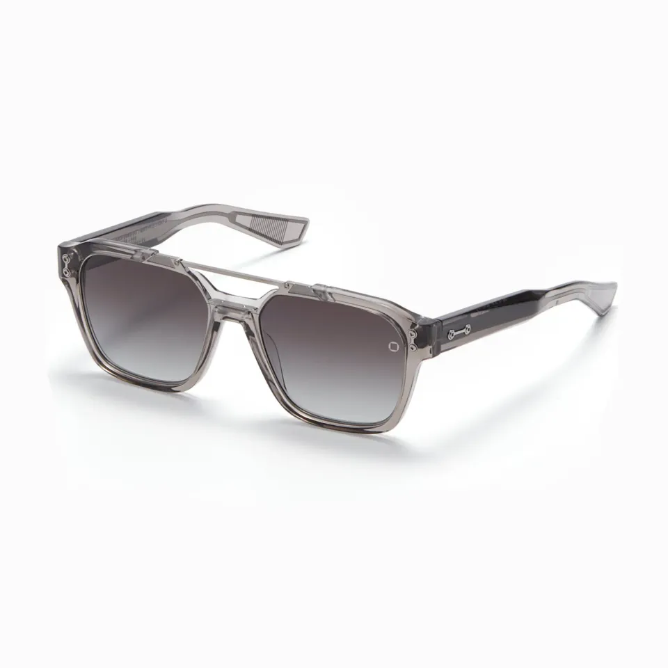 Akoni Delta Discovery Sonnenbrille Dunkelgrau Acetat Titan