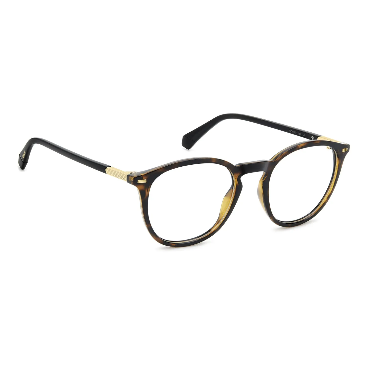 Polaroid PLD D562 Herrenbrille Havana eckig Metalldetail