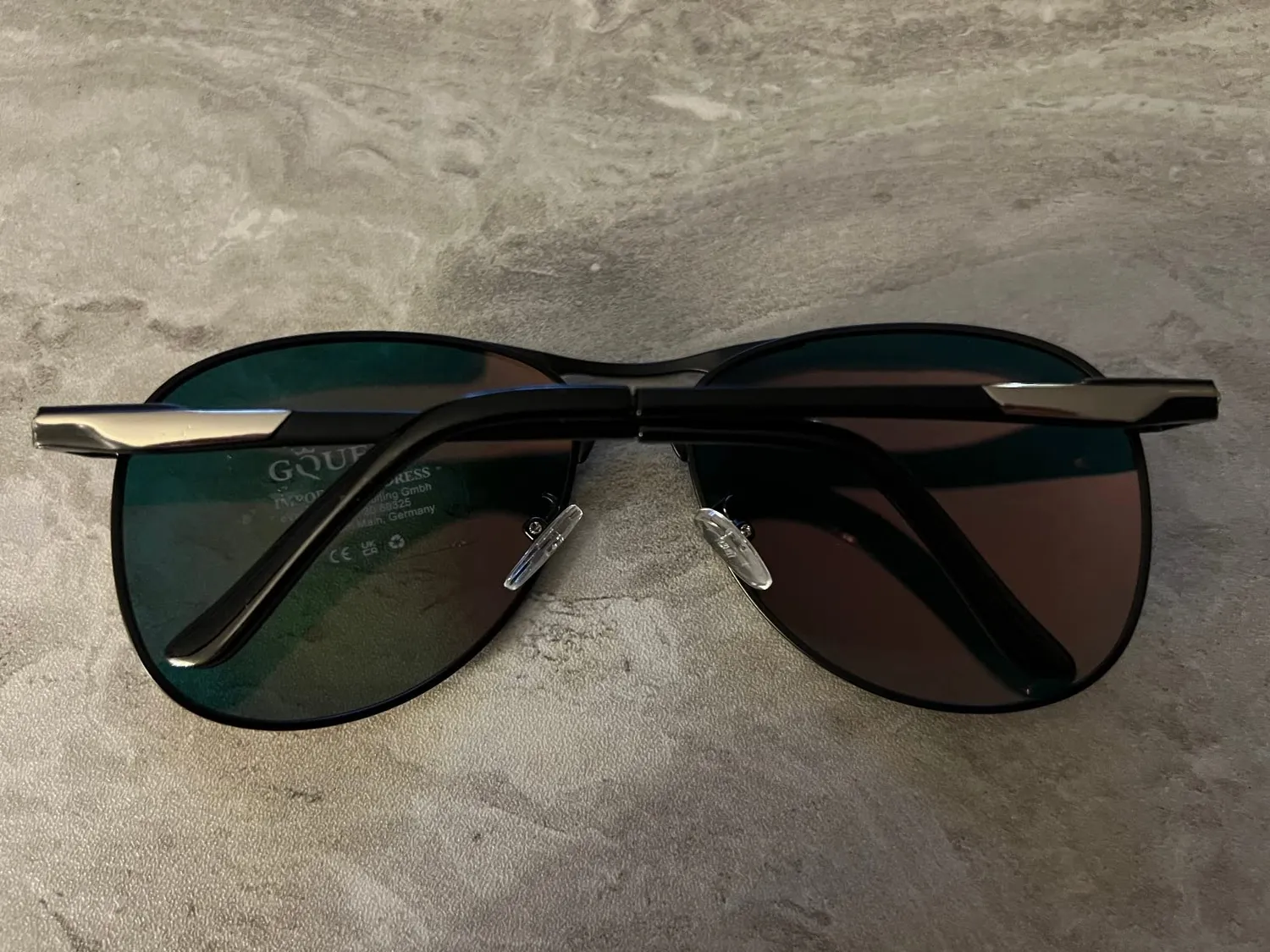 GQUEEN Piloten Sonnenbrille schwarz polarisiert UV400