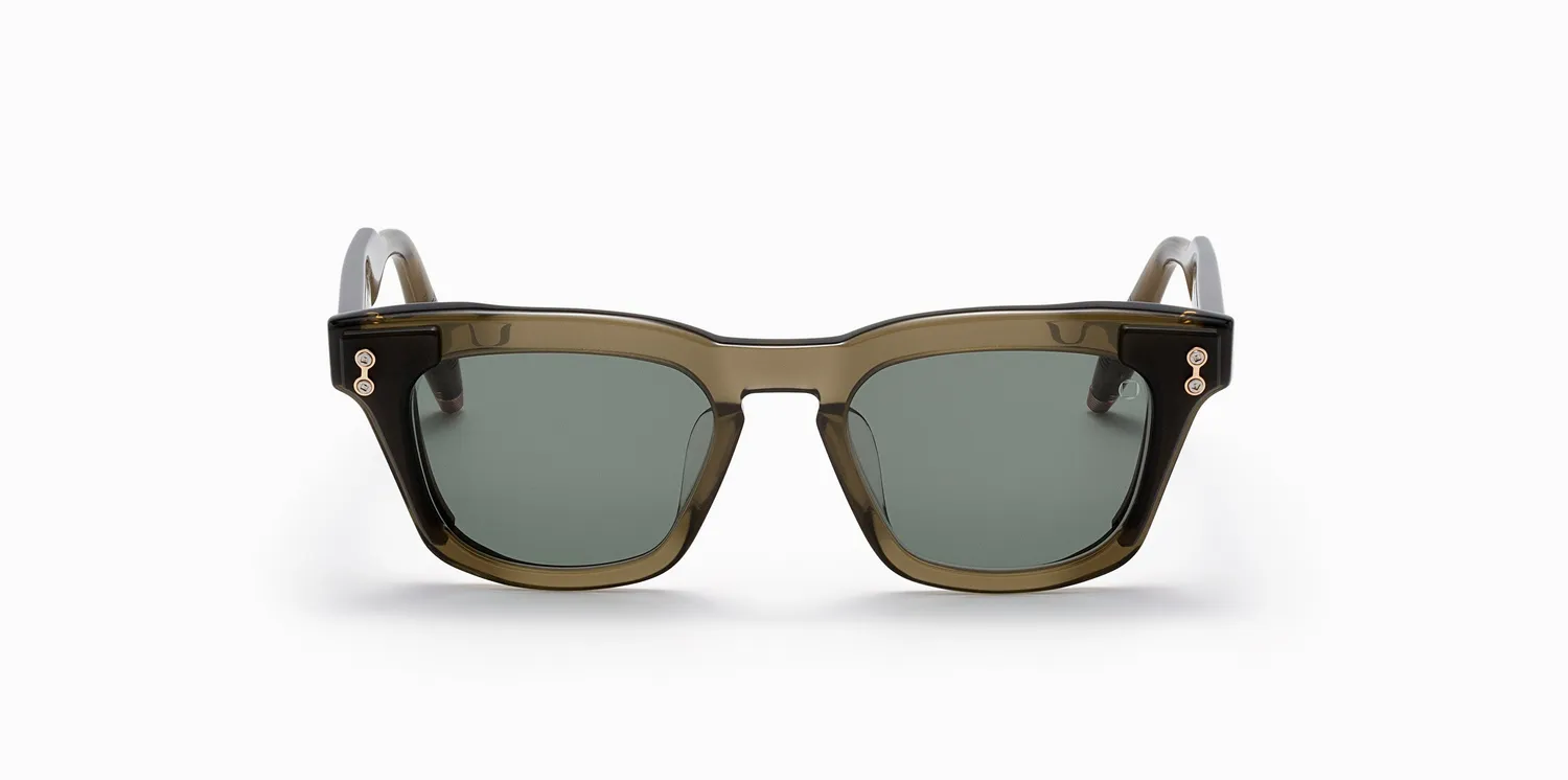 Akoni Etere Ara Sonnenbrille Olive Acetat