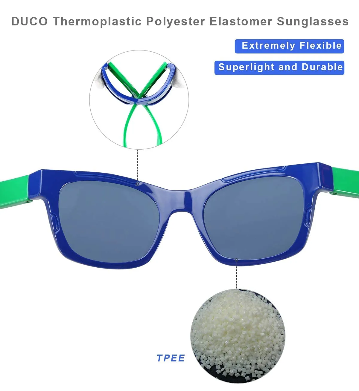 DUCO K019 Kids Sonnenbrille flexibel polarisiert