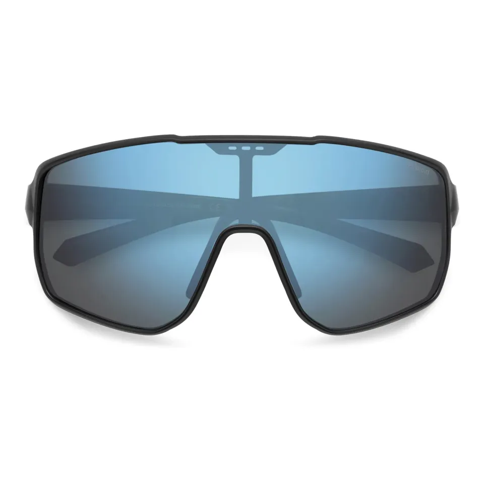 Polaroid PLD 7060/S Sport-Sonnenbrille Matt Schwarz Shield polarisiert