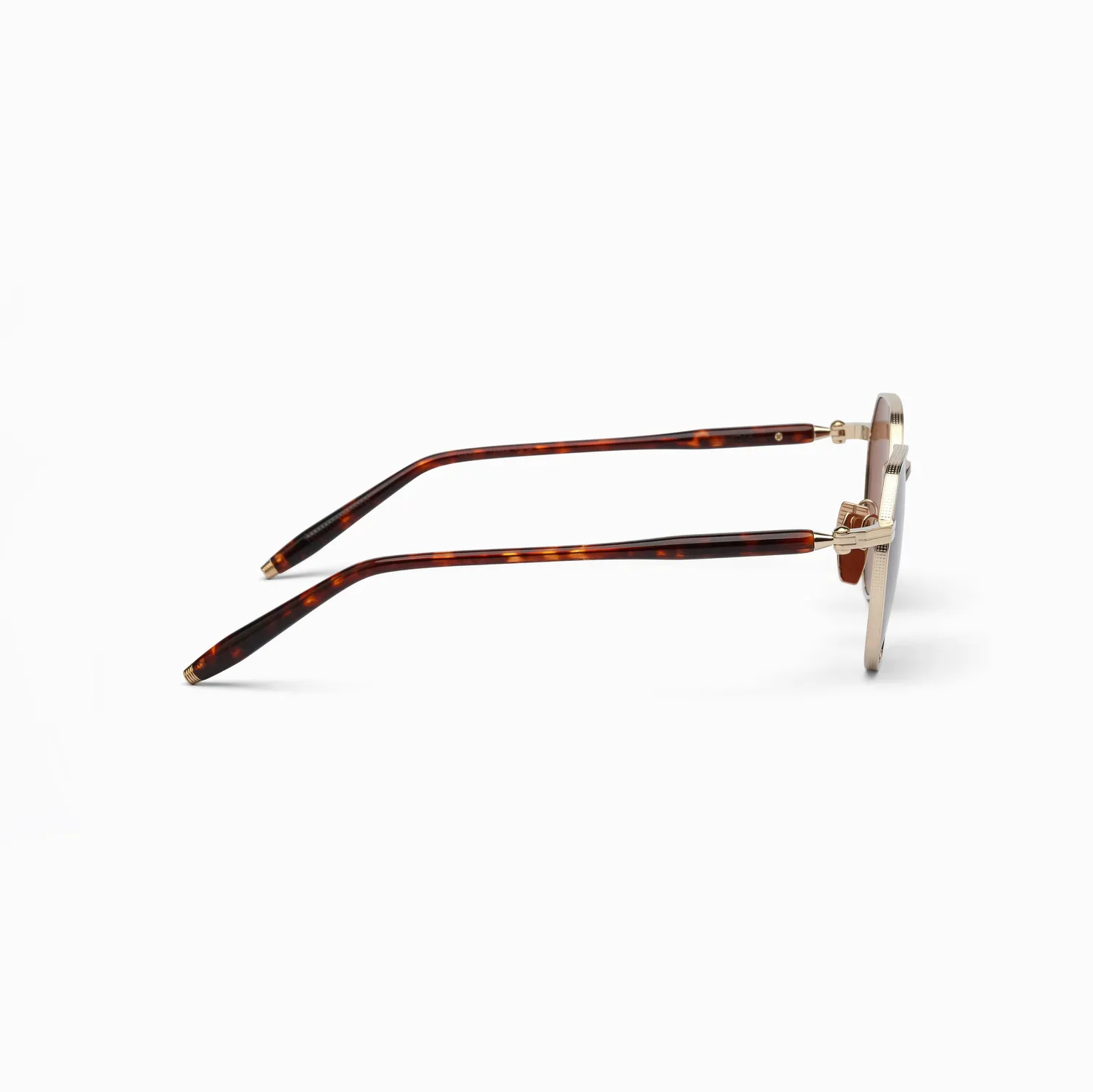 Akoni Etere Themis Sonnenbrille Gold Titan