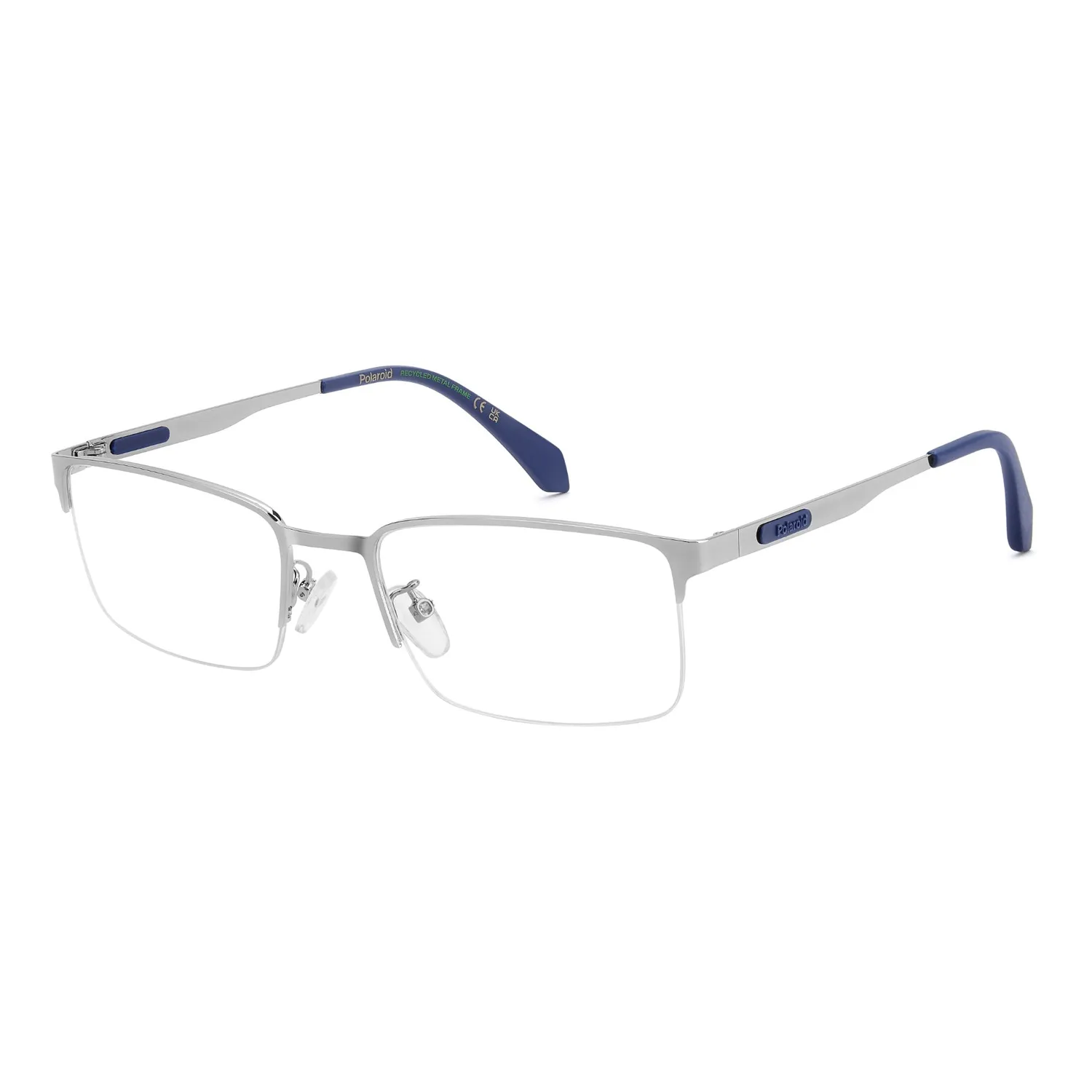 Polaroid PLD D619/G Herrenbrille Schwarz Halbrand Metall
