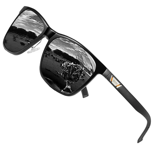 DUCO 3029H Sonnenbrille Schwarz Grau polarisiert
