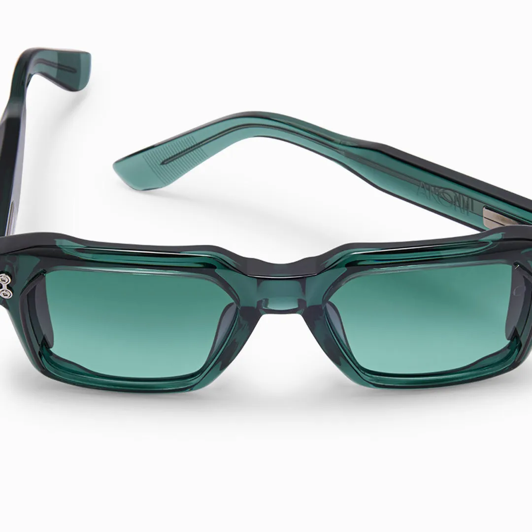 Akoni Optima Pegasus-Two Sonnenbrille Crystal Emerald Green Titan