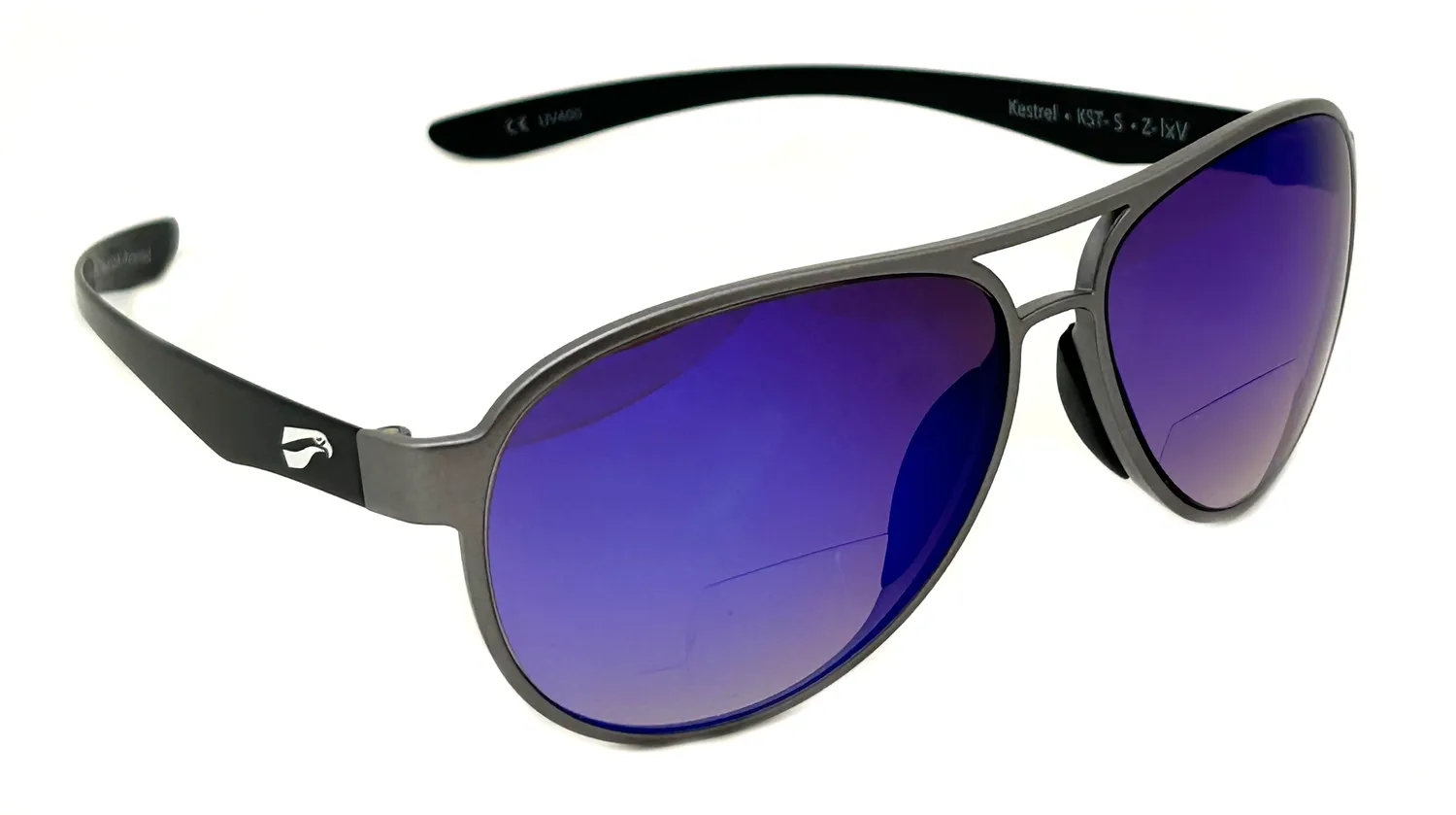 Flying Eyes Cooper Aviator Bifokalbrille Gradient Grau +2,0