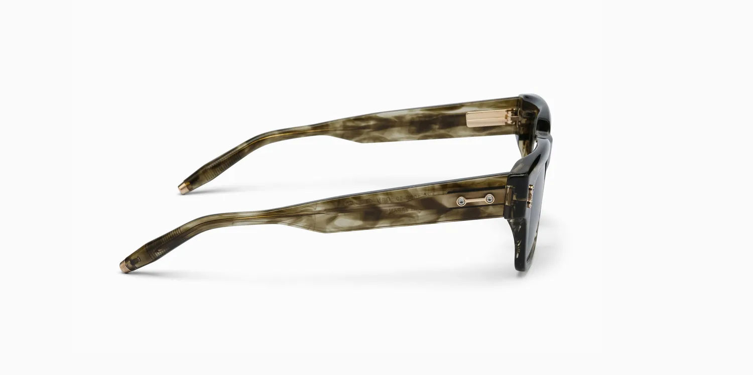 Akoni Etere Columba 50 Sonnenbrille Green Swirl