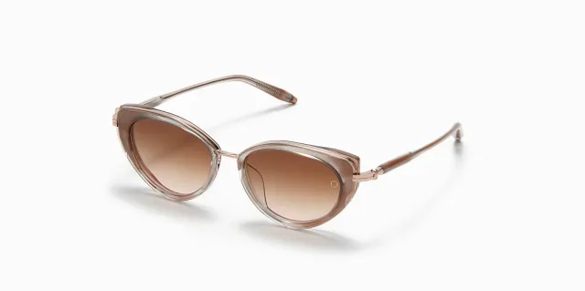 Akoni Etere Athena Sonnenbrille Nude Grey Swirl Cat-Eye