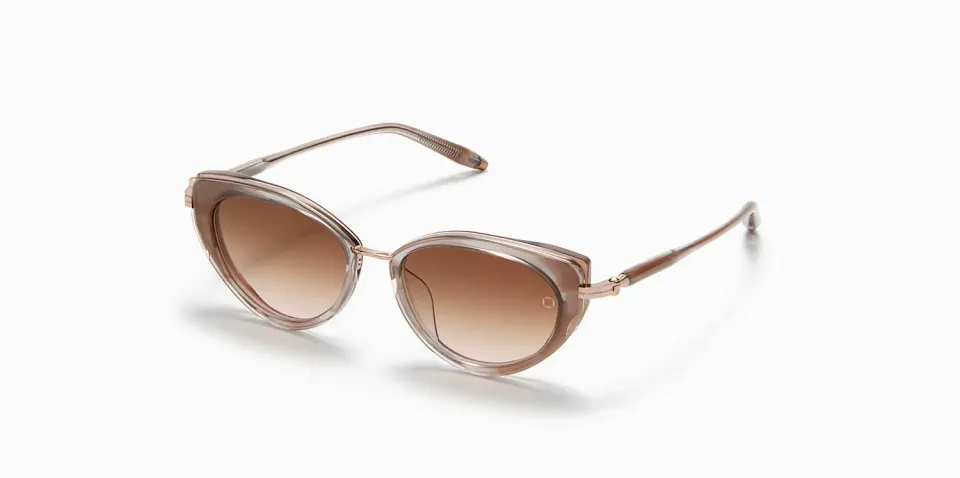 Akoni Etere Athena Sonnenbrille Nude Grey Swirl Cat-Eye