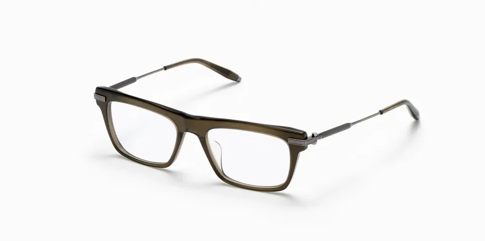Akoni Optima Arc Brille Olive Titan 54
