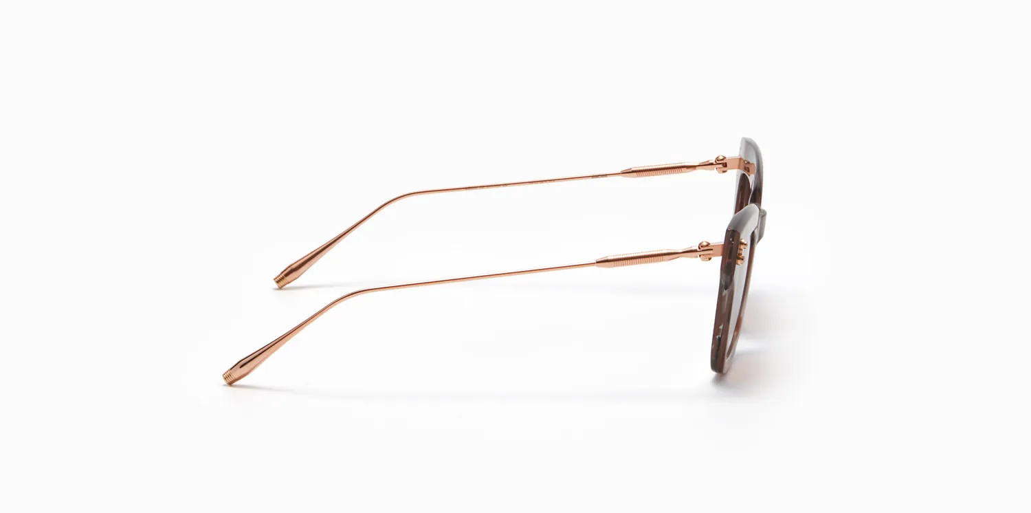 Akoni Etere Innes Sonnenbrille Nude Grey Cat-Eye