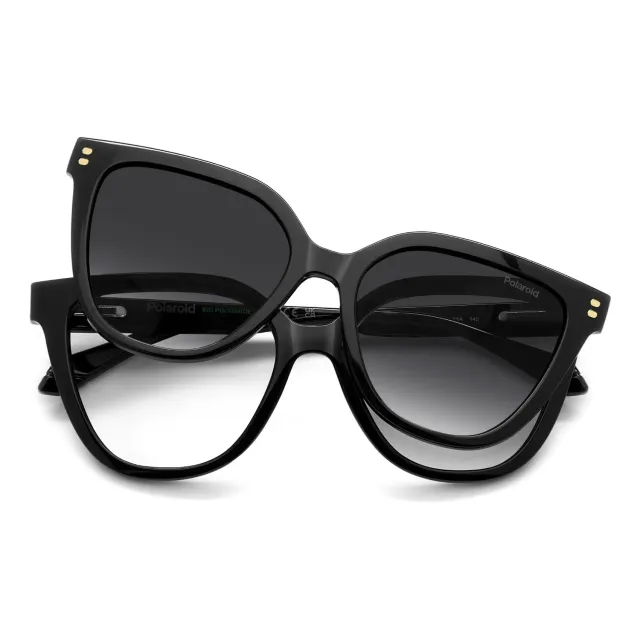 Polaroid PLD D596/C Damenbrille Schwarz Cat-Eye Clip-on